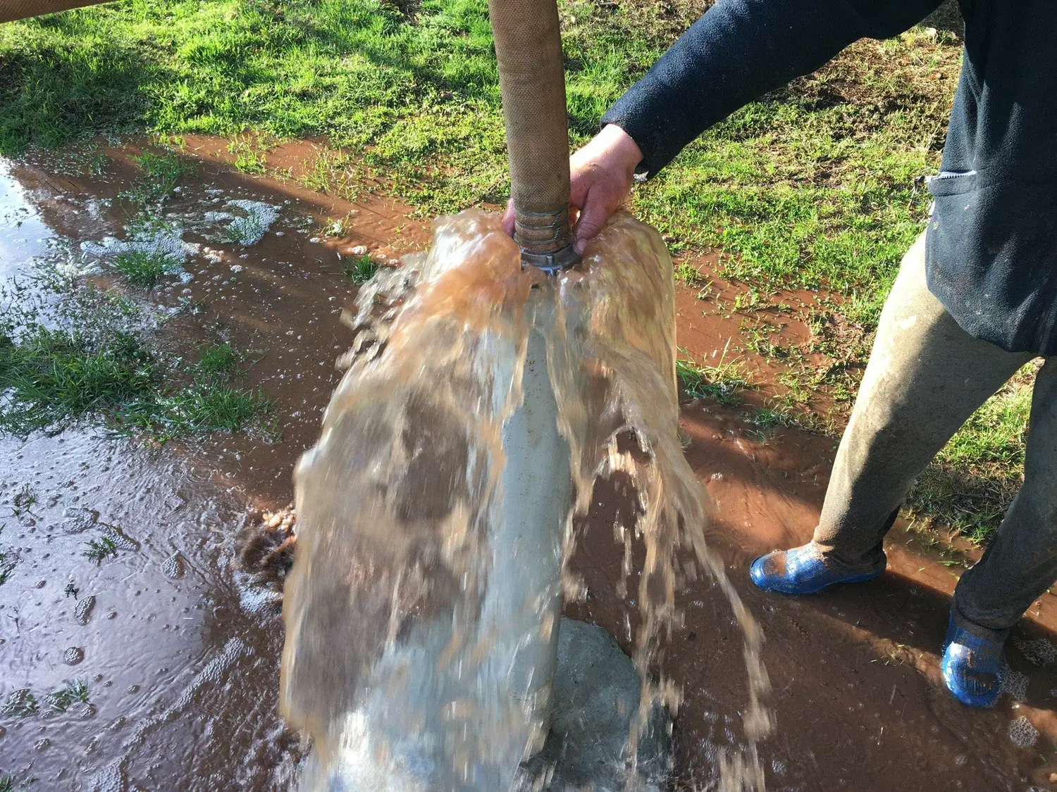 Прокачка скважины после бурения